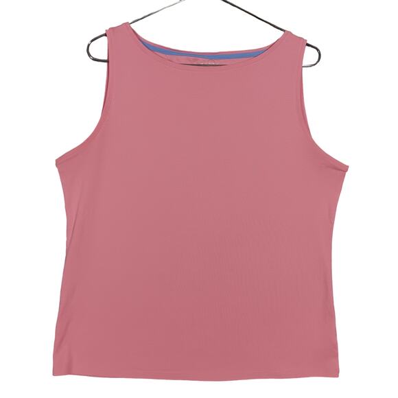 Talbots Tops - TheTalbots Tee Size XL 100% Pima Sleeveless Salmon Color Wide Round Neck